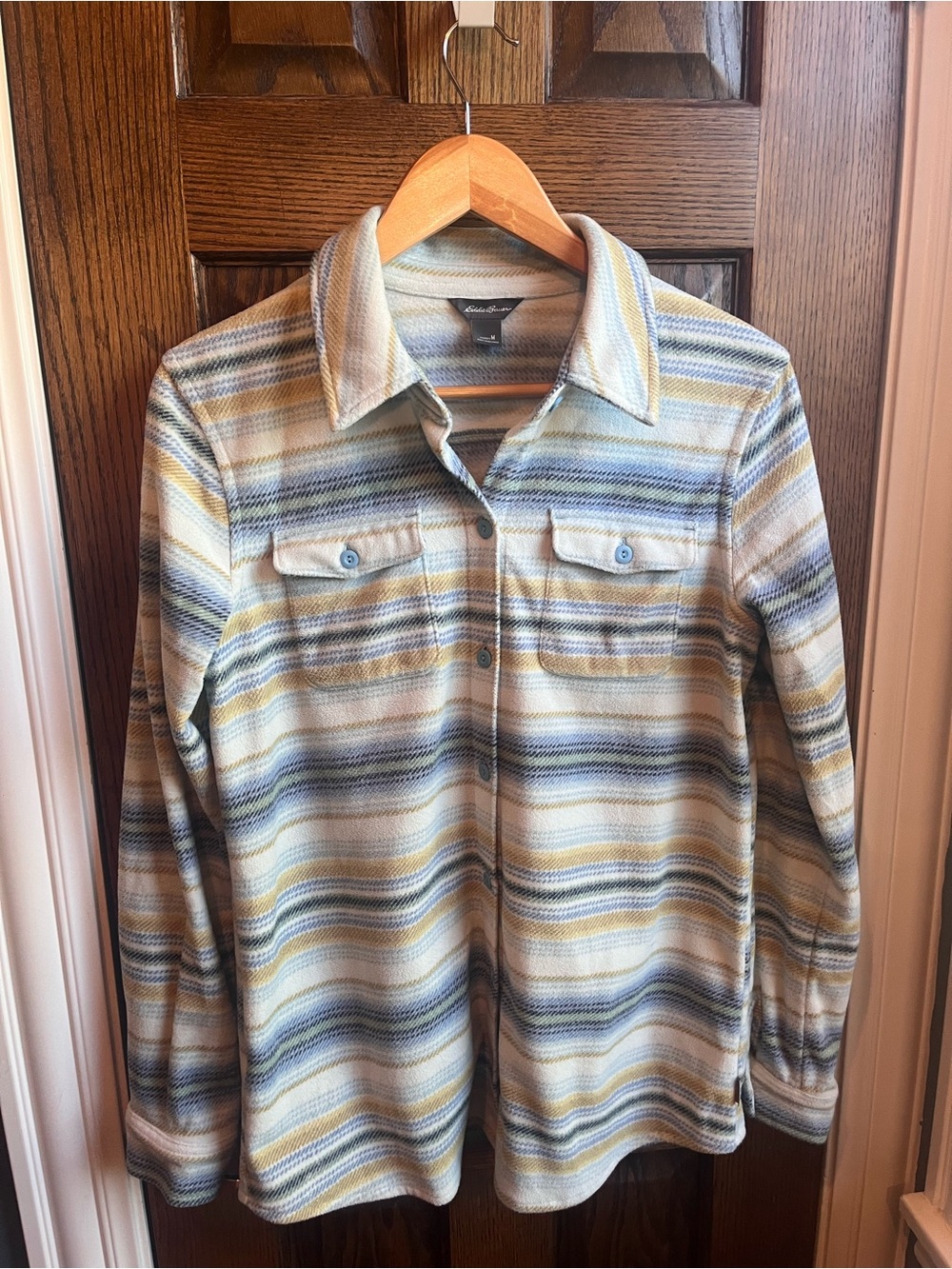 Eddie Bauer Striped Shacket